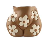 Fenteer Vase en Résine pour Embellissement Intérieur et Extérieur, 17cmx11cmx13.5cm