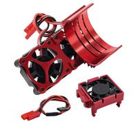 Fenteer Ventilateur de Refroidissement pour Voiture RC 3340 : remplace Le Ventilateur du Moteur du dissipateur Thermique. Double de Refroidissement, Rouge