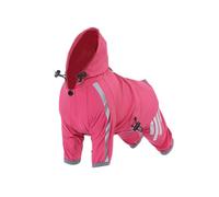 Fenteer Veste de Pluie pour Chien avec Capuche et éléments Réfléchissants, Vêtements pour Animaux, L