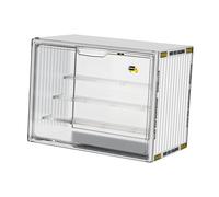 Fenteer Vitrine en Acrylique pour Objets de Collection, Organisateur de Bureau, Petit Blanc