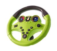Fenteer Volant Simulation Jouet Enfant Musical Interactif Éducatif Fonction Sons Engagés avec Montage Facile Convient Aux Enfants Apprentissage Jeu Voiture Ma, Petite Base Verte