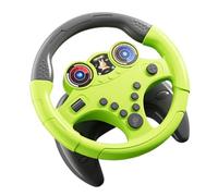 Fenteer Volant Simulation Jouet Enfant Musical Interactif Éducatif Fonction Sons Engagés avec Montage Facile Convient Aux Enfants Apprentissage Jeu Voiture Ma, Grande Base Verte