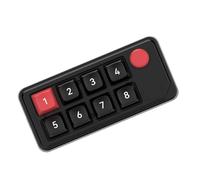 Fentency 8 macros mécaniques clavier avec rétro-éclairage couleur remplaçable à chaud et personnalisable pour jeux et bureaux