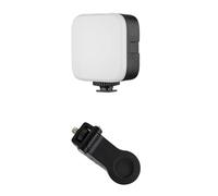 Fentency Éclairage de caméra portable pour smartphone avec griffe et base 3000-6500 K réglable et réglable