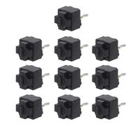 Fentency EVQP0K07KBB4 IE4.0 Lot de 10 micro-interrupteurs carrés à pois noirs 6 x 6 x 7,2 mm