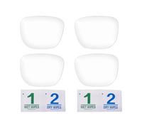 Fentency Protecteur de lentille statique pour lunettes | Film PET transparent avec contour aligné, protection contre l'usure quotidienne pendant les commutations, les réunions