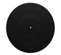 Fentency Tapis de plateau tournant en silicone anti-vibration | Tapis de feutrine antistatique pour tourne-disque LP en caoutchouc et silicone, 3 mm d'épaisseur, 30,5 cm de diamètre