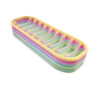 Fentes modulaires divisées - Boîte de rangement pour outils, peinture diamant avec serrure sécurisée, plateau d'accessoires pour fournitures d'art, conteneur, unité sectionnelle de bureau, utilisation