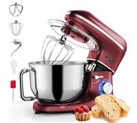 Fentic Robot Pâtissier 2000W – Pétrin, Mixeur, 6,2L Bol Acier Inox, 6 Vitesses, Fonction Pulse