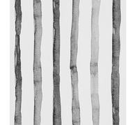 FENTIS Noir Effet de Larges Rayures Papier Peint Autocollant Blanc Peel and Stick Papier de Contact Film Vinyle Autocollant Mural Rouleaux pour Cuisine Chambre Comptoir Imperméable 44.5x1000cm