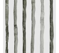 FENTIS Papier Peint Autocollant Vert Foncé à Larges Rayures Blanches pour Cuisine Placard Plan de Travail Imperméable 44,5x500cm