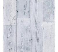 FENTIS Papier Peint Rustique en Bois Gris Bleu à Décoller et à Coller Rouleau de Film en Vinyle Imperméable Amovible pour Meubles de Cuisine 44,5x500cm
