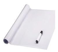 FENTIS Tableau Blanc Sticker Tableau Adhésive et Amovible Autocollant Mural de Décalque de Coller Décoller Whiteboard DIY Pour Ecole Bureau 44x400cm
