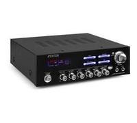 Fenton AV120BT Amplificateur - Puissance de Sortie 2X 60W, Connexion sans Fil Bluetooth, 2 Entrées Micro, 3 Entrées Ligne RCA, Réglage Graves/Aigus et Écho, Idéal pour Utilisation HiFi et/ou Karaoké