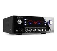 Fenton AV120FM-BT Amplificateur - Puissance de Sortie 2X 60W, Connexion sans Fil Bluetooth, 2 Entrées Micro, Entrée Ligne RCA, Réglage Graves/Aigus et Écho, Idéal pour Utilisation HiFi et/ou Karaoké