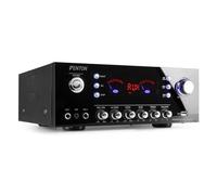 Fenton AV120FM-BT Amplificateur - Puissance de Sortie 2X 60W, Connexion sans Fil Bluetooth, 2 Entrées Micro, Entrée Ligne RCA, Réglage Graves/Aigus et Écho, Idéal pour Utilisation HiFi et/ou Karaoké