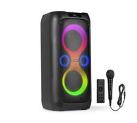 Fenton Core130 Enceinte Bluetooth Lumineuse - 180 Watts, Batterie Longue Autonomie 12H, Facile à Transporter