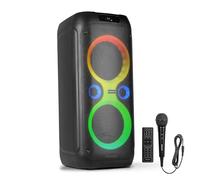 Fenton Core160 Enceinte Bluetooth Lumineuse - 240 Watts, Batterie Longue Autonomie 12H, Facile à Transporter, Micro Filaire & Télécommande Inclus, Idéale pour Toutes Vos Soirées et Les Karaokés