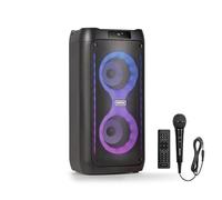 Fenton Core80 Enceinte Bluetooth Lumineuse - 120 Watts, Batterie Longue Autonomie 12H, Facile à Transporter