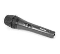 Fenton Microphone vocal DM105 - professionnel, noir, câble 3 m, XLR/Jack 6,3, filtre anti-pop