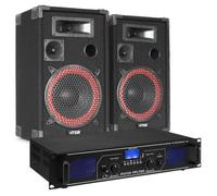 Fenton FPL700 Système Audio Bluetooth et MP3 Classe-D 700W - Idéal pour Animer Vos Soirées