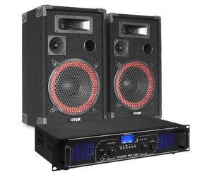 Fenton FPL700 Système Audio Bluetooth et MP3 Classe-D 700W - Idéal pour Animer Vos Soirées