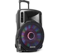 Fenton FT15LED Enceinte active 15 - sono portable 800W - Bluetooth USB SD AUX + 1 micro UHF Noir