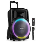 Fenton FT15LED MK2 Enceinte Soirée BT 800W LED 15" Batterie Intégrée
