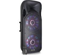 FT215LED Enceinte sono active 2x 15" Bluetooth USB SD 2 micros 1600W