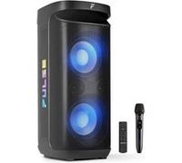 Fenton Enceinte de soirée lumineuse Pulse200 Bluetooth - 400 W, 12 h d'autonomie, IPX4 - Noir