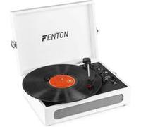 Fenton RP118F Platine Vinyle Valise Bluetooth avec Haut-Parleurs Intégrés, Style Cuir Beige, Emetteur Bluetooth, Lecture 33, 45 et 78 Tours, Idéal pour Décorer et Écouter Vos Vinyles