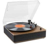 Fenton RP161 Platine Vinyle Bluetooth Stéréo - Noyer, Deux Haut-Parleurs, Streaming Audio Bluetooth, 3 Vitesses 33-45-78 TR/Min, Style Rétro, Idéal pour Écouter Vos Vinyles et Musiques