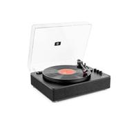 Fenton RP162B Platine Vinyle Bluetooth avec Haut-Parleurs Intégrés - Noir, Lecture 33, 45 et 78 Tours, Émetteur Bluetooth, Une Platine Idéale pour Décorer et Écouter Vos Vinyles