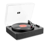 Fenton RP162B Platine Vinyle Bluetooth avec Haut-Parleurs Intégrés - Noir, Lecture 33, 45 et 78 Tours, Émetteur Bluetooth, Une Platine Idéale pour Décorer et Écouter Vos Vinyles