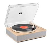 Fenton RP162S Platine Vinyle Bluetooth avec Haut-Parleurs Intégrés - Couleur Érable, Lecture 33, 45 et 78 Tours, Émetteur Bluetooth, Une Platine Idéale pour Décorer et Écouter Vos Vinyles