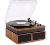 Fenton RP165 Platine vinyle Bluetooth avec 2 enceintes - Bois, 3 vitesses de lecture 33, 45 et 78 Tours Marron G