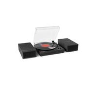 Fenton RP165B Platine vinyle Bluetooth avec 2 enceintes - Noir/Gris, 3 vitesses de lecture 33, 45 et 78 Tours