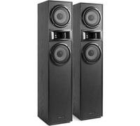 Fenton SHF700B - Paire d'Enceintes HiFi - Noir, Puissance de 400W, Woofer 2X 6,5 Pouces, Technologie 3 Voies, Borniers à Vis Plaqués Or, Pieds en Caoutchouc Antidérapant