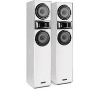 Fenton SHF700W Enceinte HiFi Colonne - Blanc, Puissance de 400 W Max, Woofer 2X 6,5 Pouces, Technologie 3 Voies, Borniers à Vis en Métal, Pieds Antidérapants, Idéal pour HiFi et Home Cinéma