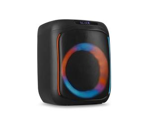 Fenton Track160 Enceinte Portable Bluetooth Lumineuse - 100 Watts, Batterie Longue Autonomie 10H, Facile à Transporter, Enceinte Karaoké, Idéale pour Toutes Vos Soirées