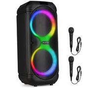 Fenton Track510 Enceinte Portable Bluetooth Lumineuse - 160 Watts, Batterie Longue Autonomie 6H, Facile à Transporter, Enceinte Karaoké, Idéale pour Toutes Vos Soirées