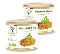 Fenugrec Bio - Appétit et Prise de Poids - Régule le Taux de Glucose - Favorise la Lactation - Sans Additifs - 310mg de Poudre de graine - Fabriqué en France - Certifié Ecocert - 2 x 60 Gélules