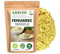 Fenugrec Moulu 100g - Épice Authentique 100% Naturelle et Aromatique - Idéal pour Currys, Pains, Sauces et Infusions - Naturellement Sans Gluten - Sachet Refermable - Marque LOUICE