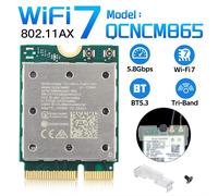 Fenvi Wifi 7 QCNCM865 M.2 carte réseau Bluetooth 5.3 jusqu'à 5.8 Gbps mieux que l'adaptateur sans fil Wifi 6E Wlan uniquement pour Win 11Wu - Type WiFi 7 Card