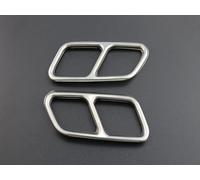 FENVY Embout D'échappement Garniture Couvercle pour Mercedes Benz GLK X204 2012 2013 2014 2015,Voiture Queue Gorge Liner Tuyau Système D'échappement Décoration Couverture