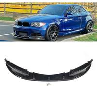 FENVY Voiture Becquets Avant pour BMW 1 Series E82 E88 M Sport 2007-2013,Aileron Pare-Chocs Avant Séparateur Lame Plaque Protection Pare-Choc Avant