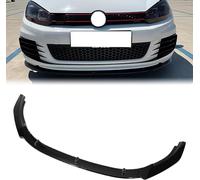 FENVY Voiture Becquets Avant pour VW Golf 6 MK6 GTI GTD 2010-2013,Aileron Pare-Chocs Avant Séparateur Lame Plaque Protection Pare-Choc Avant,B-Black