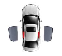FENVY Voiture Pare Soleil pour Audi A1 4 Doors,Magnétique Voiture Pare-Soleil Visière Avant Arrière Pare-Brise Maille Cadre Rideau,B-2pcs Rear Window