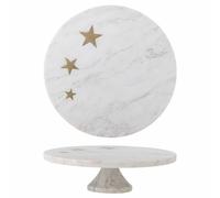 Fenya Star Assiette à gâteau en marbre blanc
