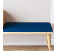 FENYIGE Coussin de Banc de Taille Personnalisée 56 x 126 cm Coussin Antidérapant Doux Lavable de Banc Lavable pour Terrasse Balcon Mobilier Intérieur Balancelle, Bleu